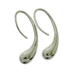 Tiffany & Co Silver Teardrop Hook Earrings — view 2