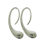 Tiffany & Co Silver Teardrop Hook Earrings