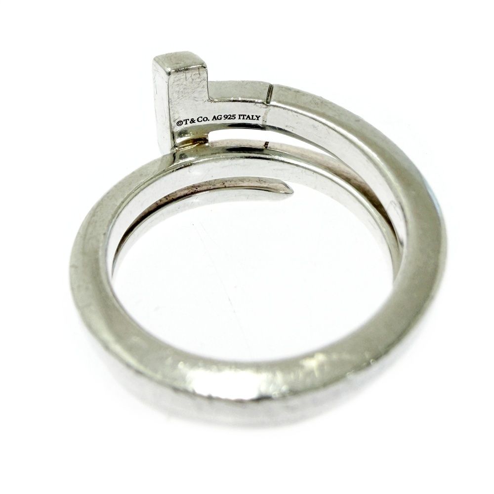 Tiffany & Co Silver T Square Wrap Ring
