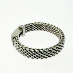 Tiffany & Co Silver Diamond Somerset Mesh Ring