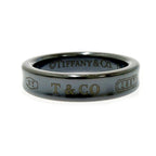 Tiffany & Co Titanium Narrow Ring Black