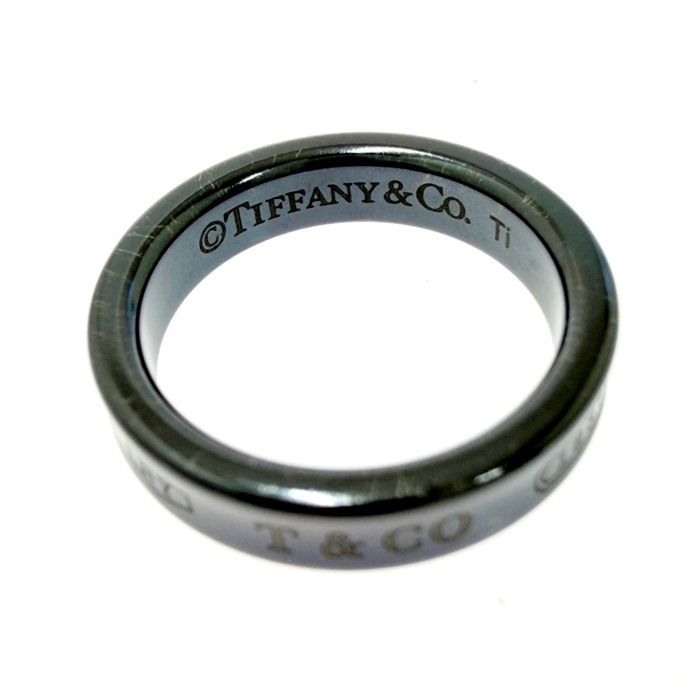 Tiffany & Co Titanium Narrow Ring Black — view 5