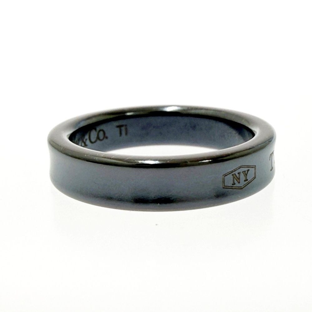 Tiffany & Co Titanium Narrow Ring Black — view 4