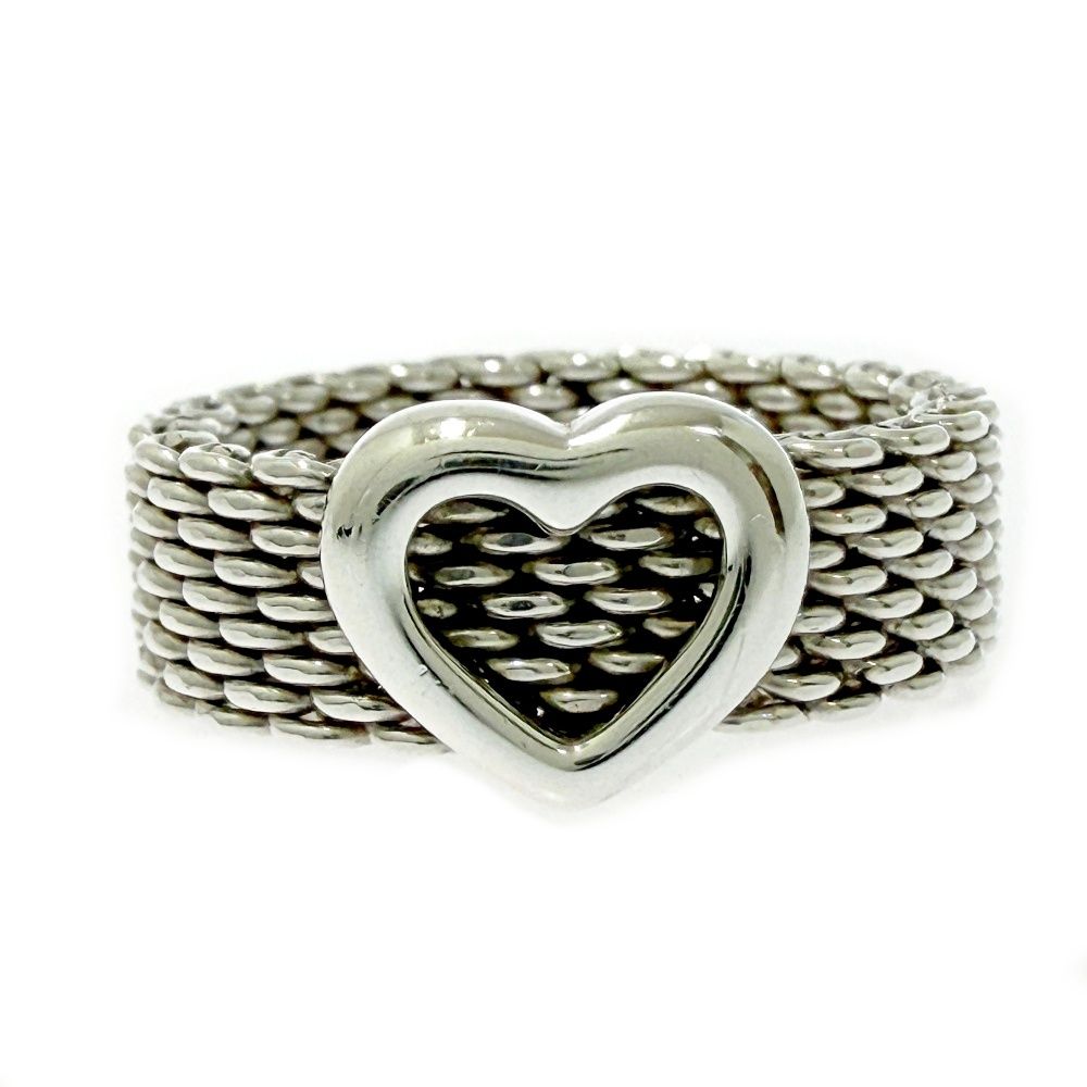 Tiffany & Co Silver Somerset Mesh Ring