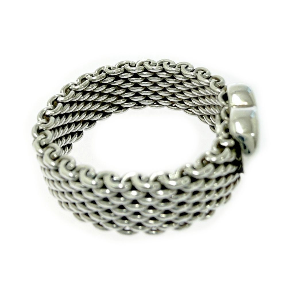 Tiffany & Co Silver Somerset Mesh Ring