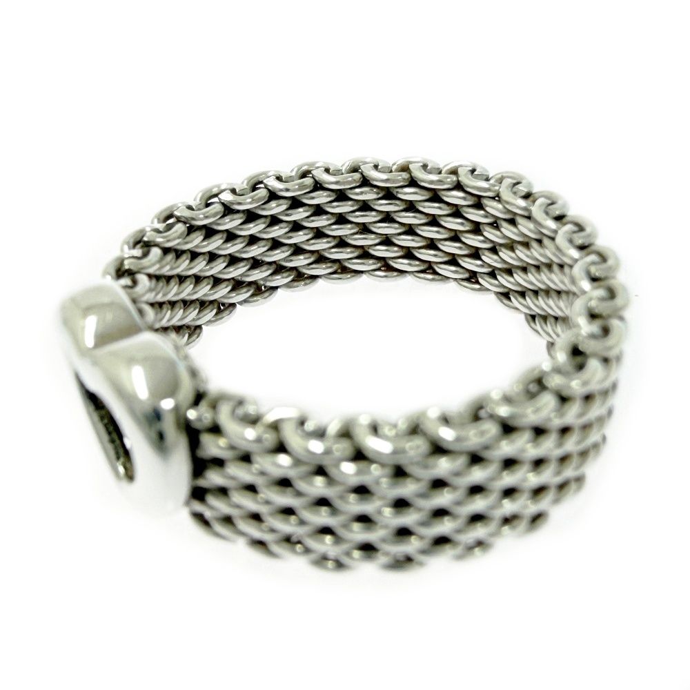Tiffany & Co Silver Somerset Mesh Ring