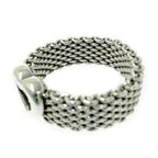 Tiffany & Co Silver Somerset Mesh Ring