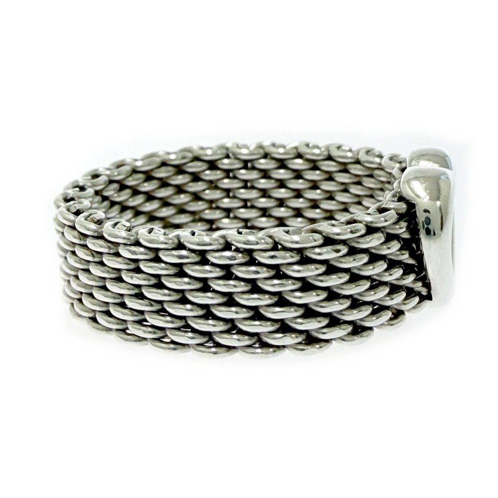Tiffany & Co Silver Somerset Mesh Ring