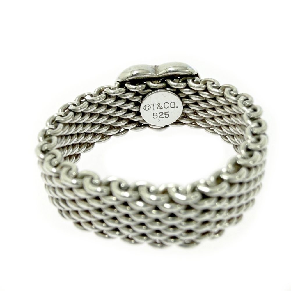 Tiffany & Co Silver Somerset Mesh Ring
