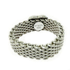 Tiffany & Co Silver Somerset Mesh Ring