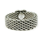 Tiffany & Co Silver Somerset Mesh Ring