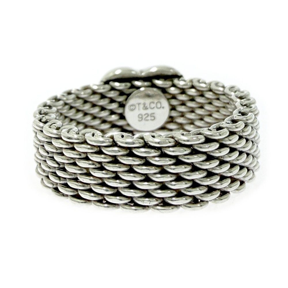 Tiffany & Co Silver Somerset Mesh Ring