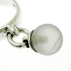 Tiffany & Co Silver Ball Dangle Ring