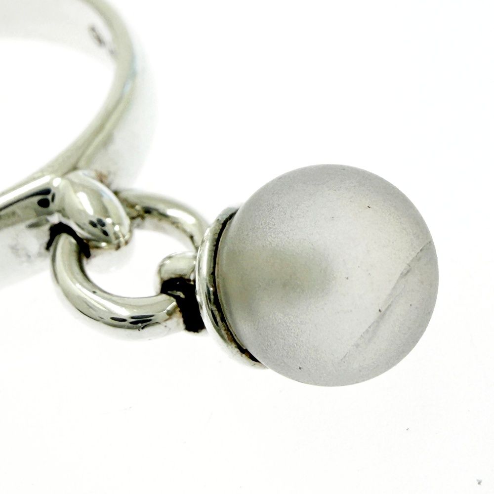 Tiffany & Co Silver Ball Dangle Ring