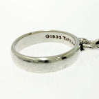 Tiffany & Co Silver Ball Dangle Ring