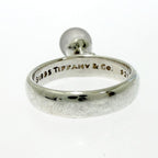 Tiffany & Co Silver Ball Dangle Ring