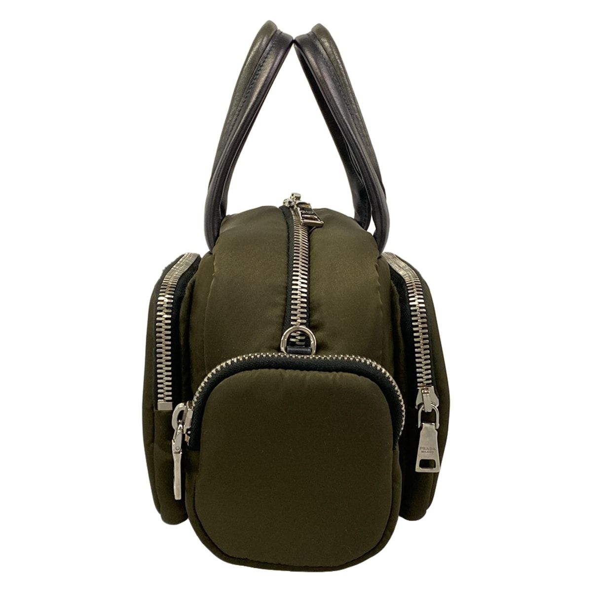 Prada Handbag Khaki Orange 2-Way — view 2