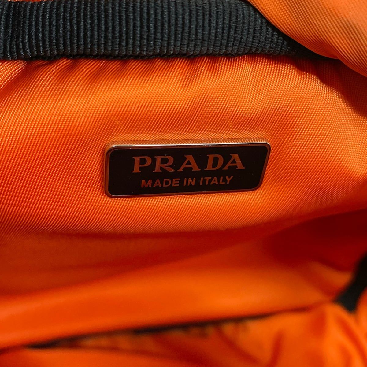 Prada Handbag Khaki Orange 2-Way — view 9