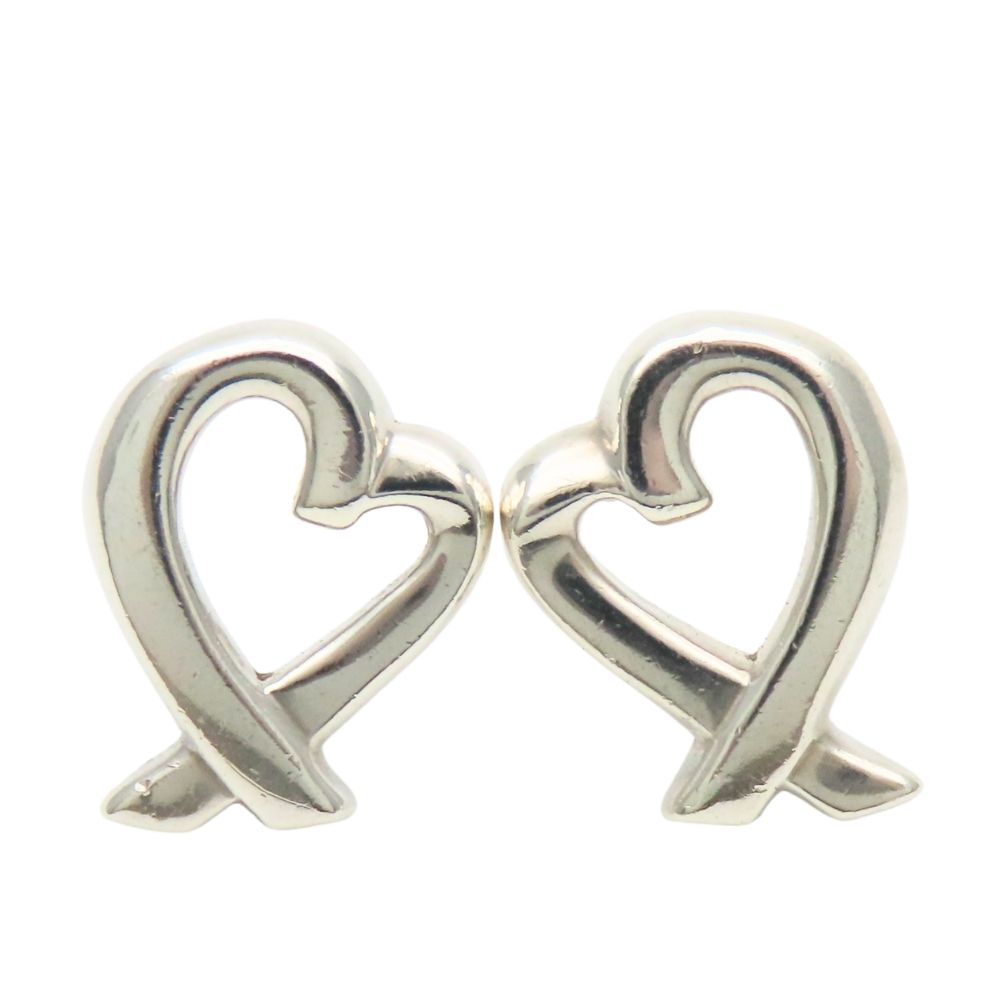 Tiffany & Co Earrings Loving Heart Paloma Picasso 925 Sterling Silver