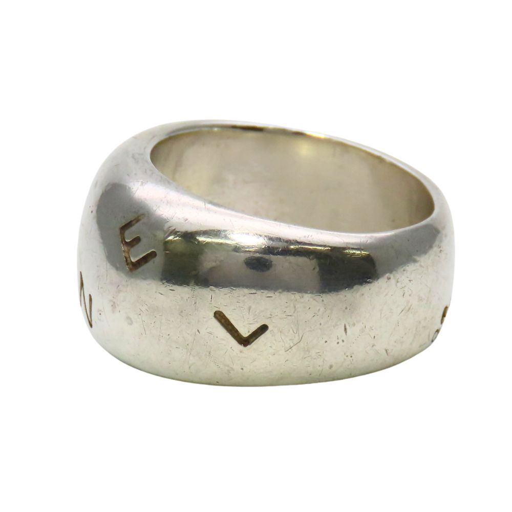 Chanel Ring Logo Volume 925 Sterling Silver Simple — view 2
