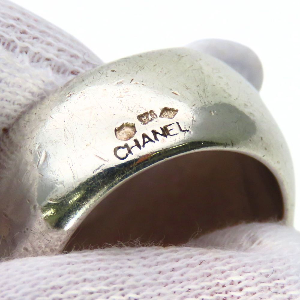 Chanel Ring Logo Volume 925 Sterling Silver Simple — view 4