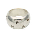 Chanel Ring Logo Volume 925 Sterling Silver Simple