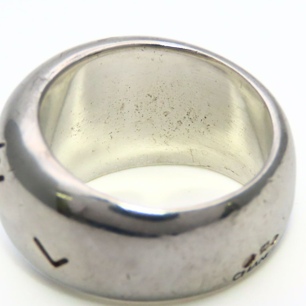 Chanel Ring Logo Volume 925 Sterling Silver Simple — view 5