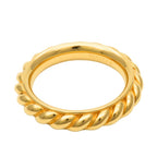 Hermes Scarf Ring Rope Metal Gold Plated