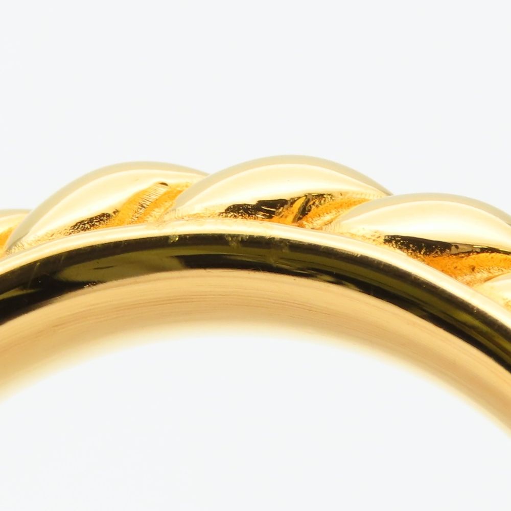 Hermes Scarf Ring Rope Metal Gold Plated — view 6