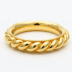 Hermes Scarf Ring Rope Metal Gold Plated — view 2