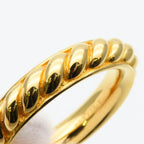 Hermes Scarf Ring Rope Metal Gold Plated — view 4