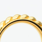 Hermes Scarf Ring Rope Metal Gold Plated — view 5