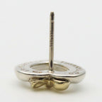 Tiffany & Co Earrings Heart Ribbon Open 925 Sterling Silver 18k Yellow Gold — view 5