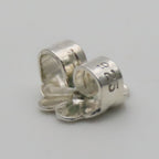 Tiffany & Co Earrings Heart Ribbon Open 925 Sterling Silver 18k Yellow Gold — view 9