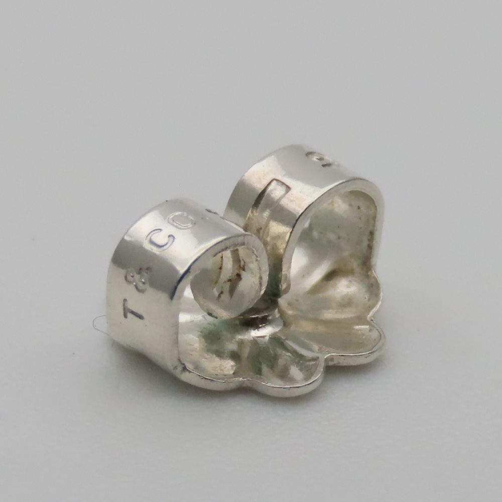 Tiffany & Co Earrings Heart Ribbon Open 925 Sterling Silver 18k Yellow Gold — view 8