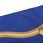 Hermes Carre 90 le Laisser Courre Silk Scarf Navy — view 6
