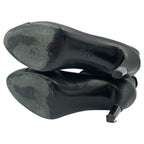 Chanel Short Boots Leather CC Logo Black — view 9