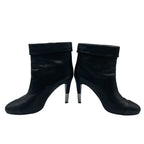 Chanel Short Boots Leather CC Logo Black — view 4