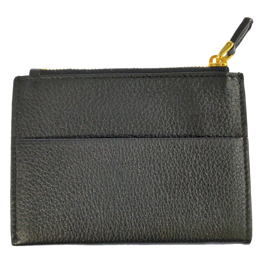 Prada Fragment Business Card Holder ID Case Black — view 2