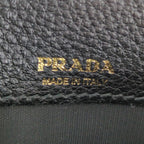 Prada Fragment Business Card Holder ID Case Black — view 5