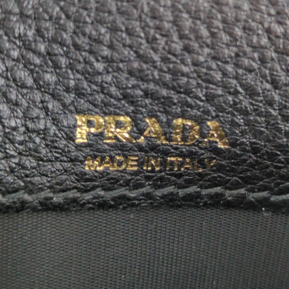 Prada Fragment Business Card Holder ID Case Black — view 5