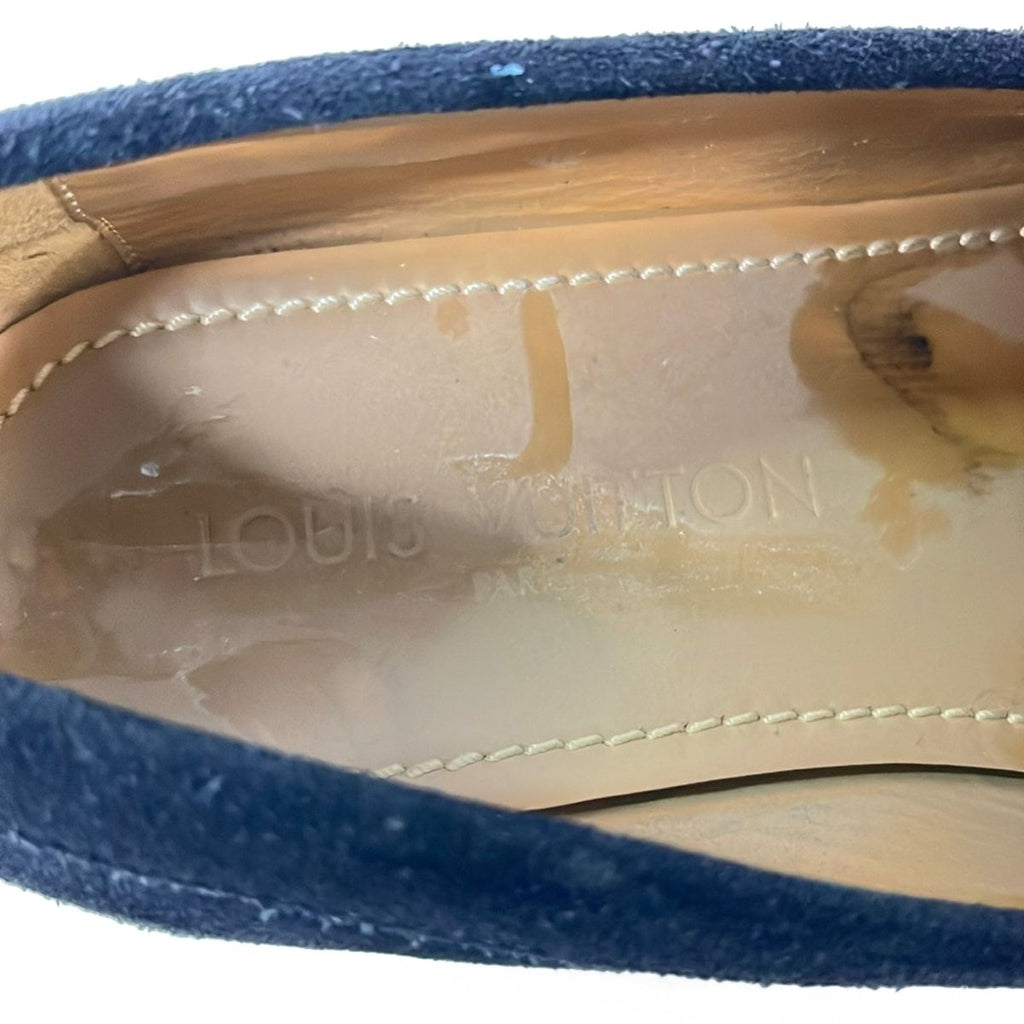 Louis Vuitton Shoes 7.5 M Navy Tassel — view 5