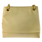 Chanel Lambskin CC Logo Chain Shoulder Bag Beige Jumbo CC Gold Vintage — view 3