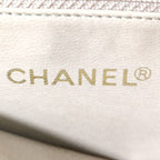 Chanel Lambskin CC Logo Chain Shoulder Bag Beige Jumbo CC Gold Vintage — view 6