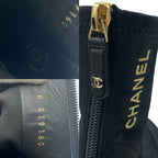Chanel Short Boots Nuba Cles the Embroidery Logo Black — view 8