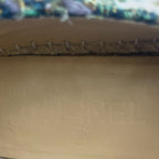 Chanel Espadrille Husse Tweed CC Logo Green Multicolor — view 8