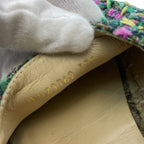 Chanel Espadrille Husse Tweed CC Logo Green Multicolor — view 7