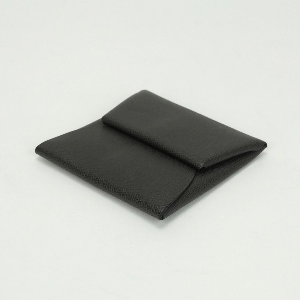 Hermes Bastia Wallet Coin Purse Madame Gray Silver Vo Grimisty Graphite — view 3