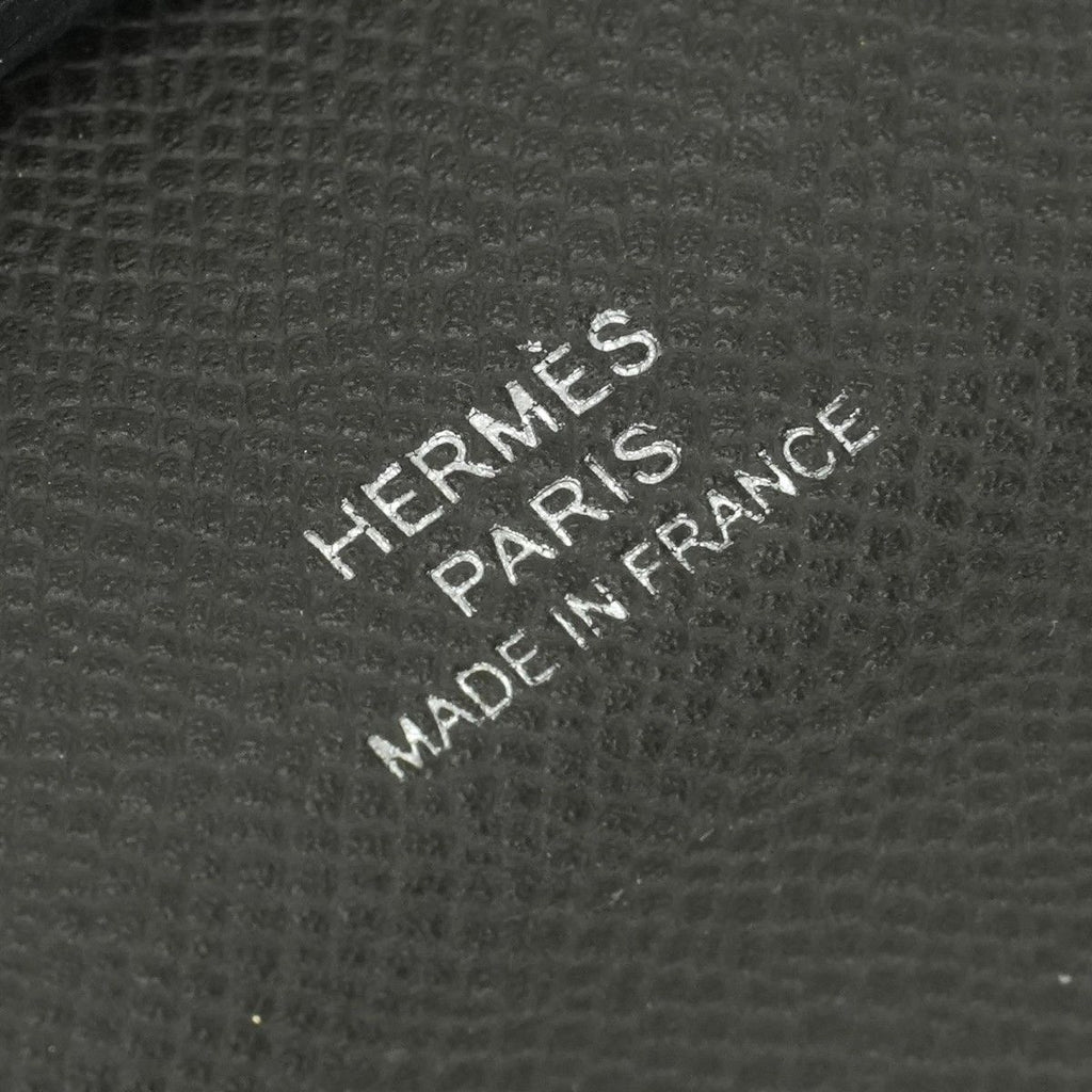 Hermes Bastia Wallet Coin Purse Madame Gray Silver Vo Grimisty Graphite — view 7