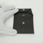 Hermes Bastia Wallet Coin Purse Madame Gray Silver Vo Grimisty Graphite — view 5